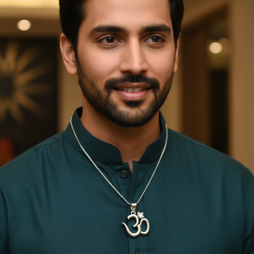 Divine Om Diamond Pendant