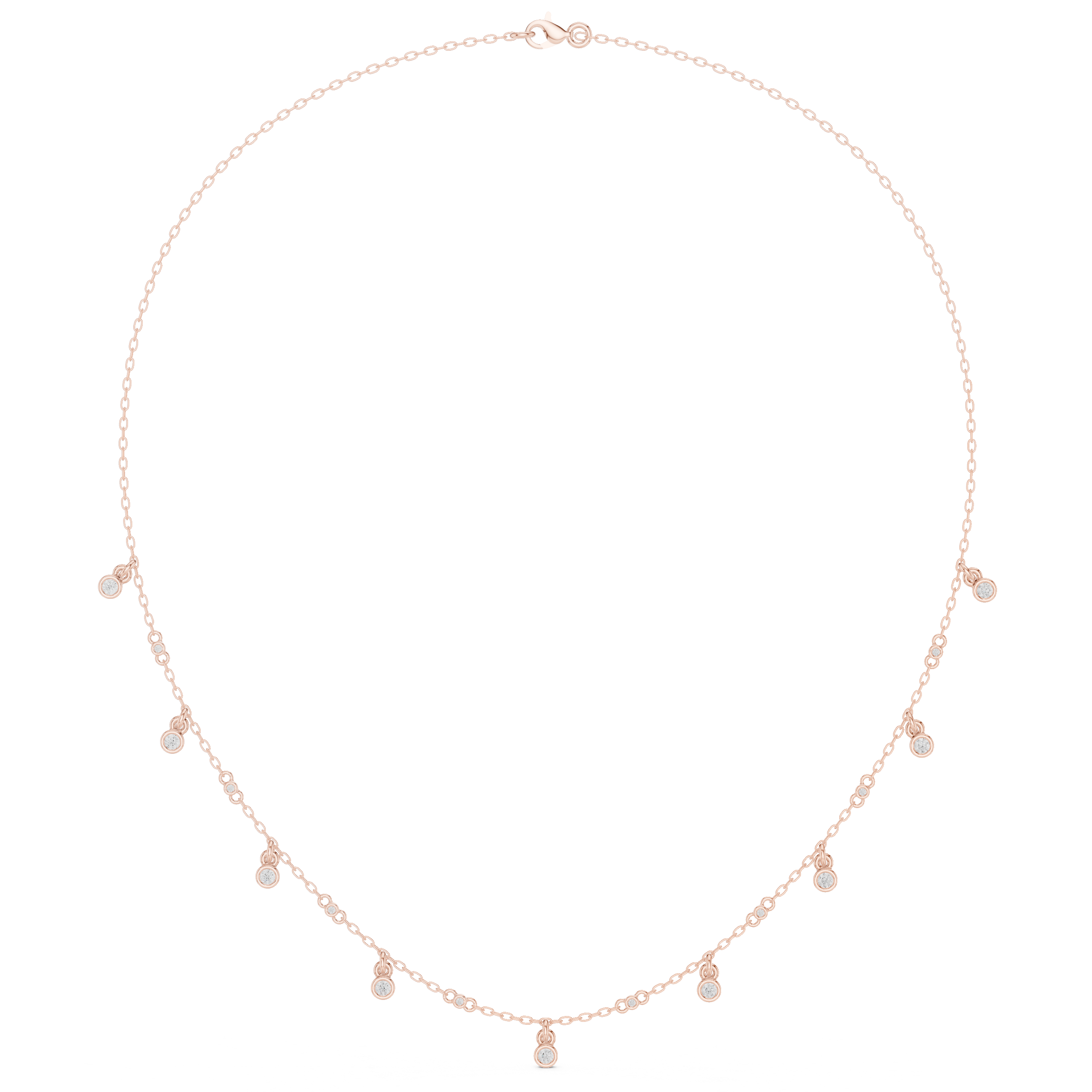 Rosé Celestial Drop Necklace