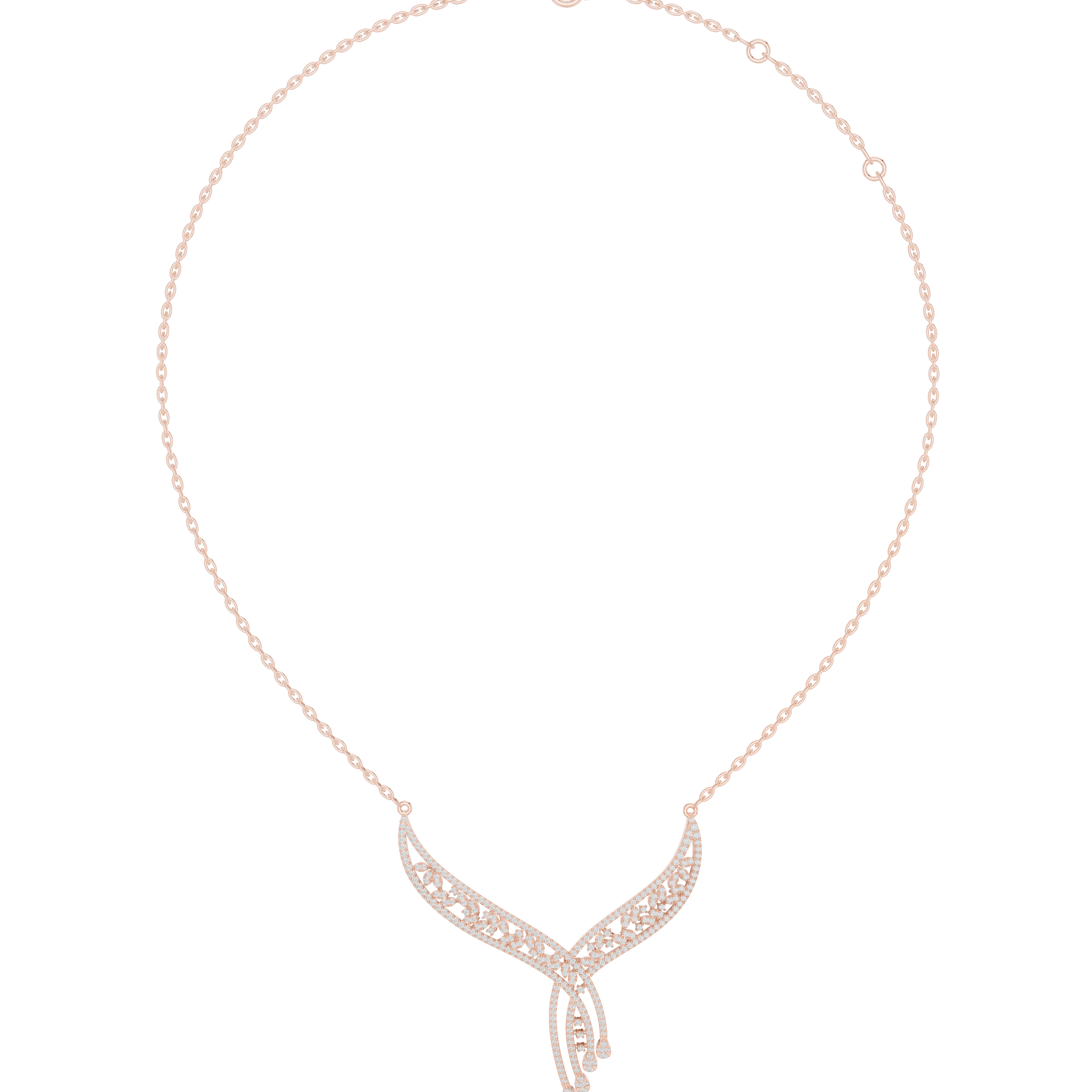 Luminous Wing Diamond Necklace