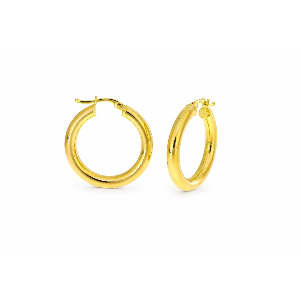Hollow Gold Earring