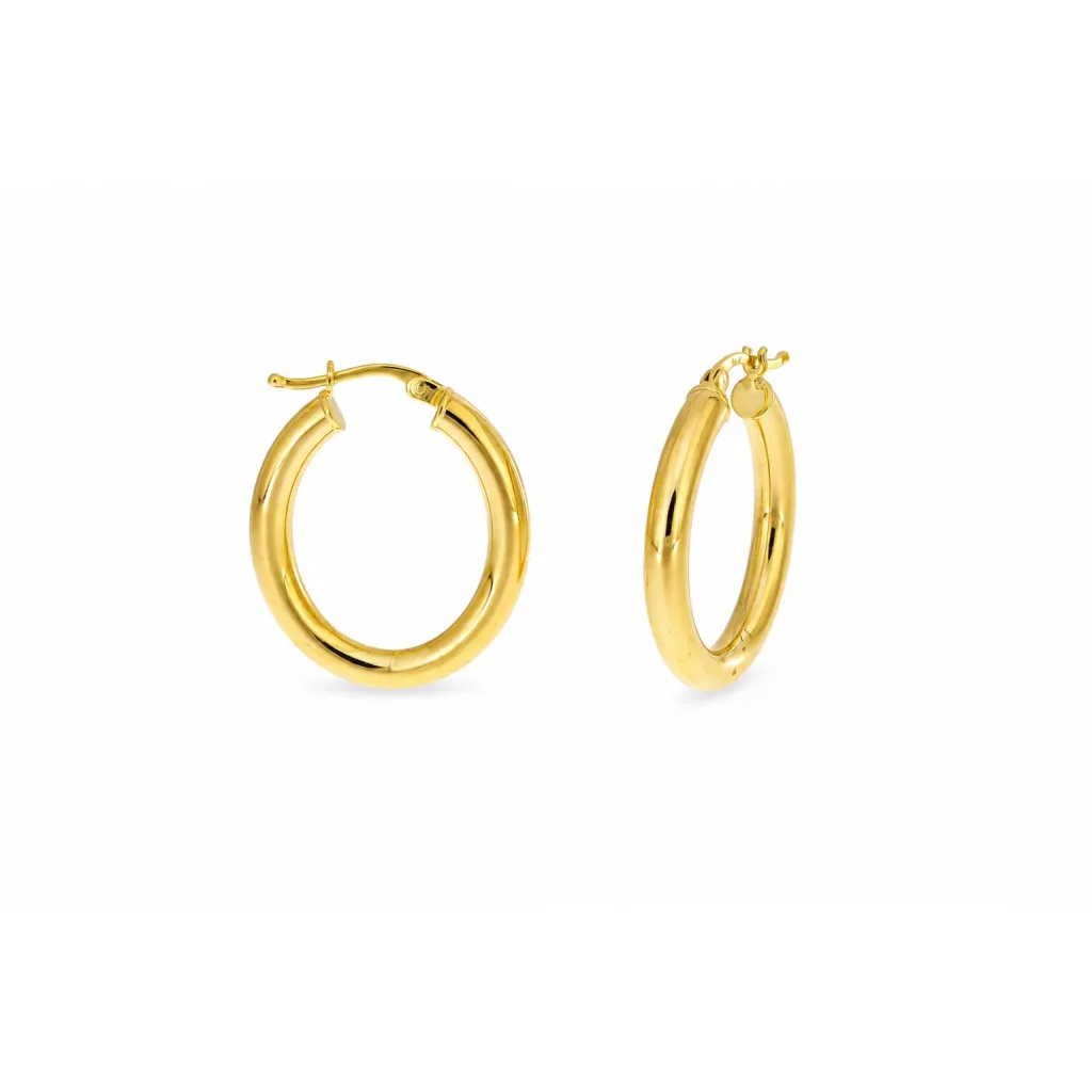 Hollow Gold Earring