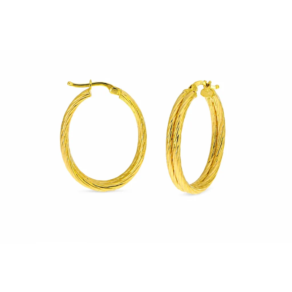 Hollow Gold Earring