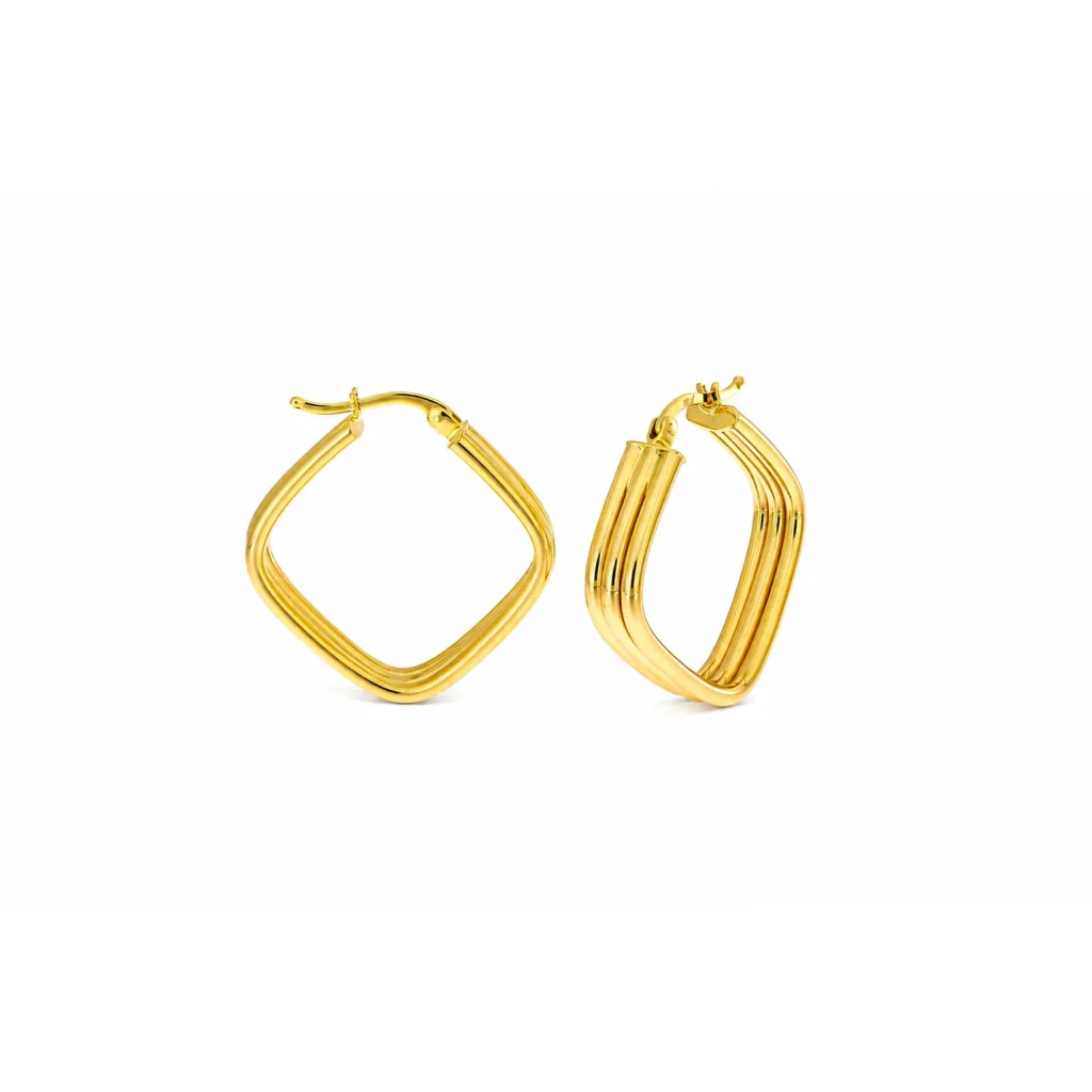 Hollow Gold Earring