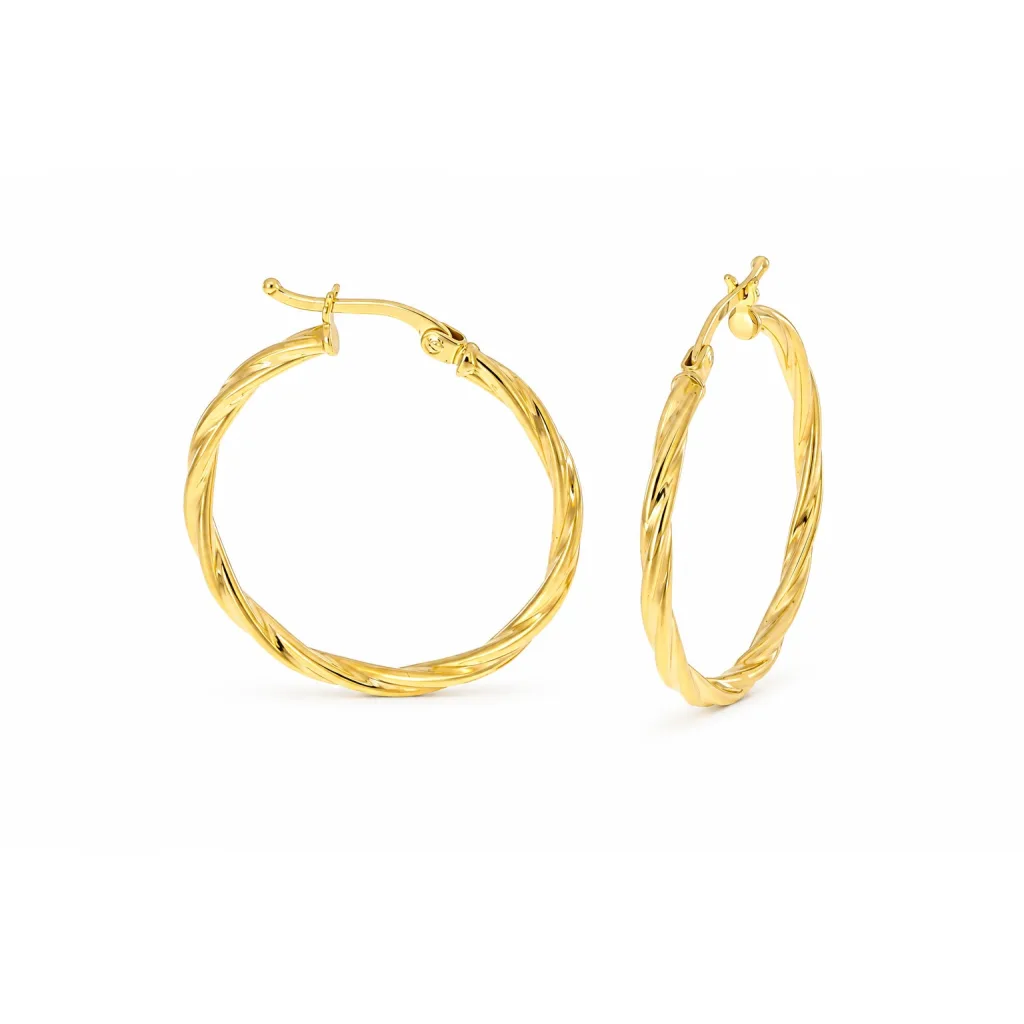 Hollow Gold Earring